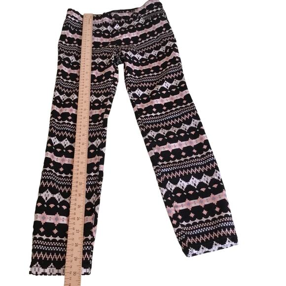 Children's Place Pants Black Stretchy Adjustable Waist Pixel Pattern Girls 10 - Picture 5 of 10